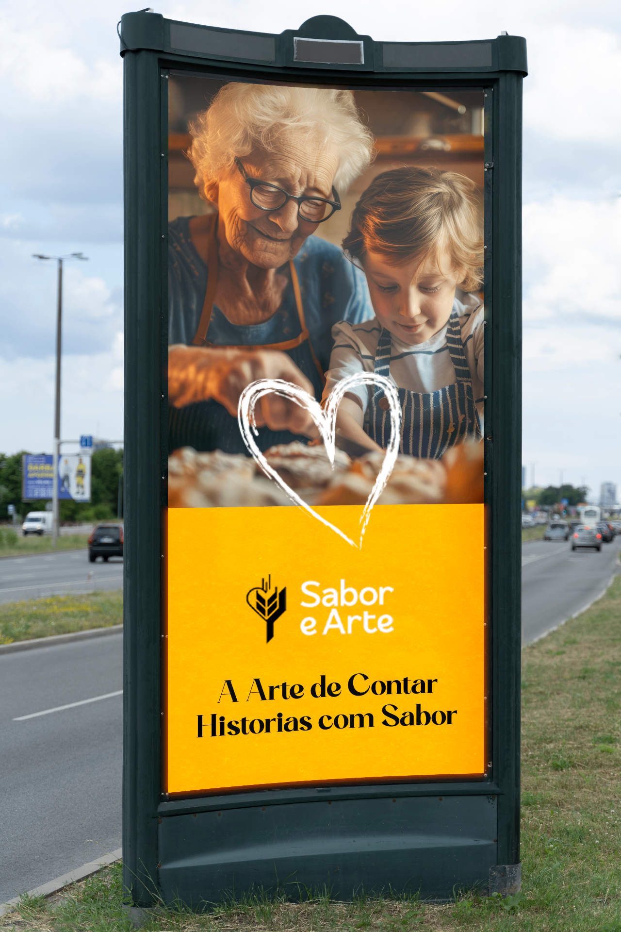 Mupi de rua Sabor e Arte