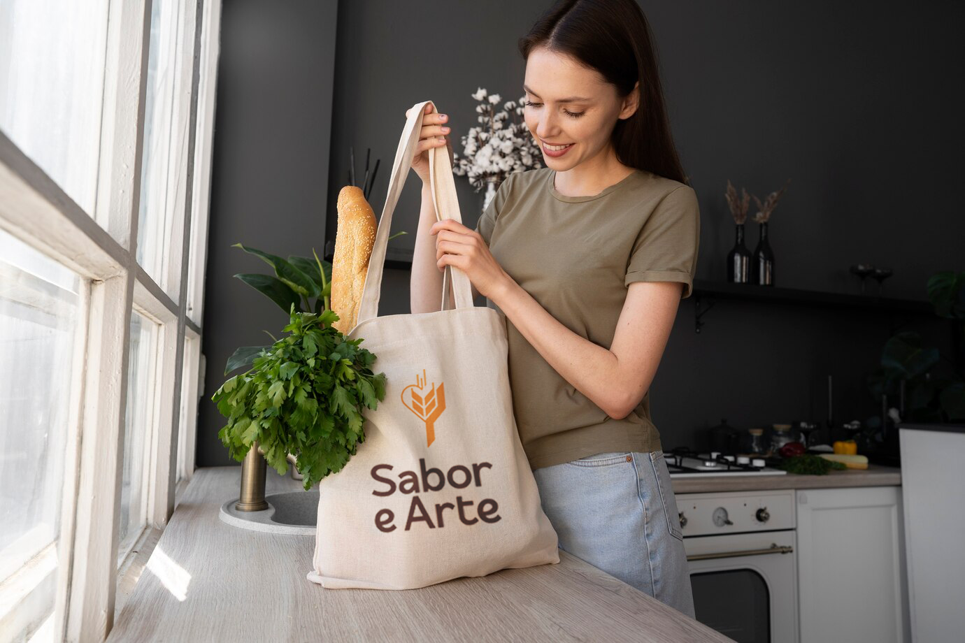Ecobag retornável Sabor e Arte — ODS 12